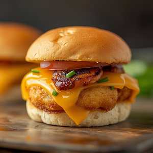 Beer Battered Cheese Curd Slider
