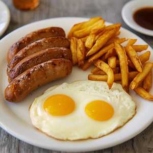 TWO EGGS with Sausage