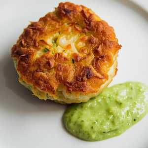 Lobster and Crab Cake with Lemon Basil Aioli