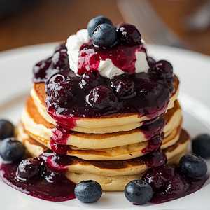 Double Blueberry Pancakes