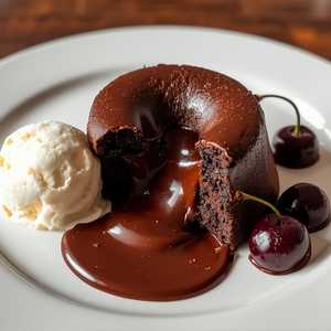 Warm Double Chocolate Cake