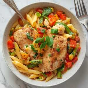 Penne Primavera With Chicken