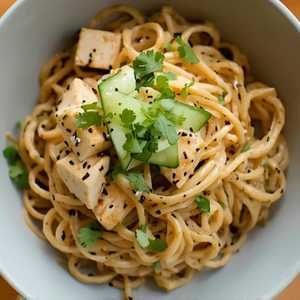 CHILLED SPICY PEANUT NOODLES