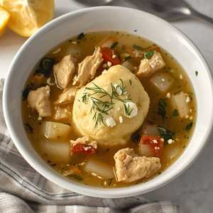 Greek Lemon and Chicken Soup