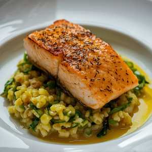 NORDIC SALMON AND RISOTTO