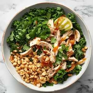 Emerald Kale Salad & Rotisserie Chicken