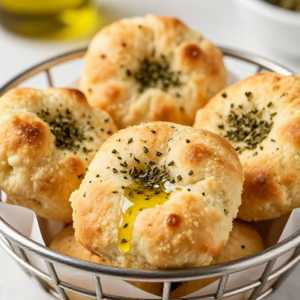Basket of Focaccia Crisps