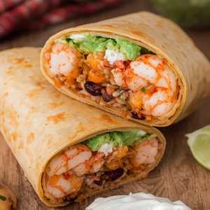 Spicy Shrimp Burrito