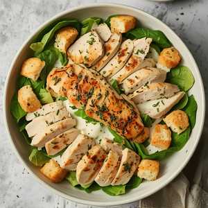 Ensalada Caesar Con Pollo