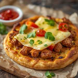 Chicken Kafta W Jebne Bi Ajin