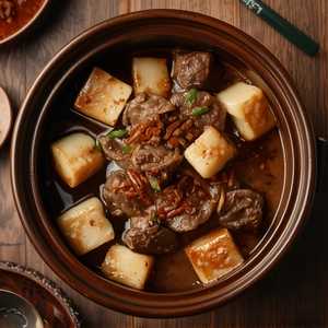 Stewed Beef Brisket And Beancurd Stick Casserole