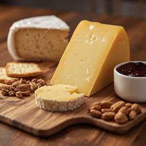cheese of the day with accompaniments