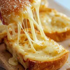 Toasted Garlic Bread with Mozzarella