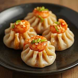 Szechuan Shrimp + Pork Dumplings