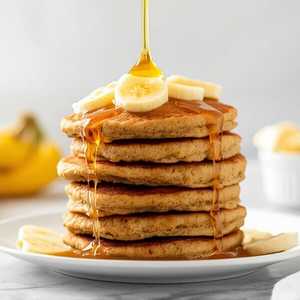 Oatmeal Coconut Banana Pancakes