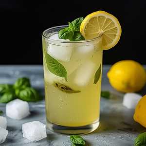 Basil Orgeat Lemonade