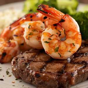 *Forrest's Ribeye & Shrimp