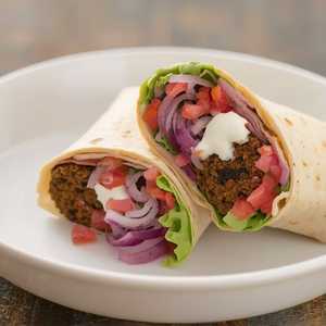 Black Bean Falafel Wrap