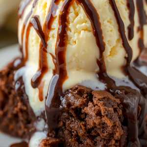 Brownie And Ice Cream