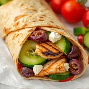 Greek Chicken Wrap