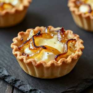 Warm Goat Cheese and Caramelized Onion Tart