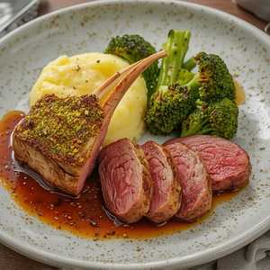 Pistachio Crusted Rack of Lamb