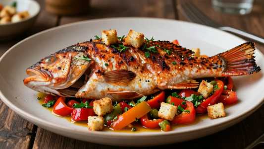 Pan Seared Whole Red Snapper