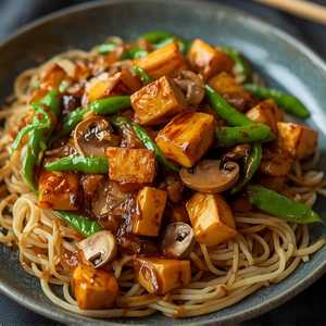 HỦ TIẾU ÁP CHẢO hoặc MÌ XÀO (Mềm / Dòn) CHAY / Vegetarian Stir-Fried Noodles