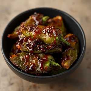 Vegan Roasted Shishito Peppers