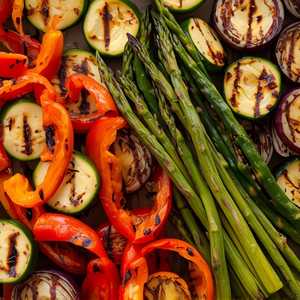 Grilled fresh vegetables