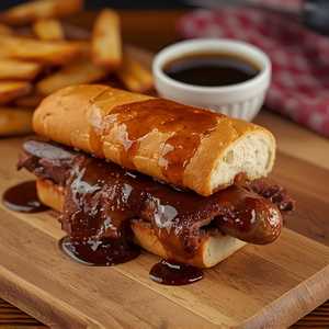 Combo Beef & Sausage Sandwich