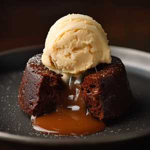 Choco-Thai Tea Lava Cake