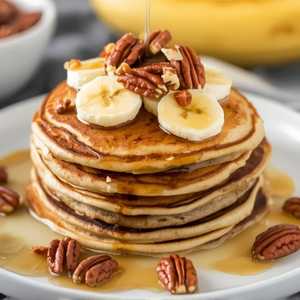 Banana Pecan Pancakes