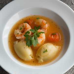 Shrimp Mezzaluna