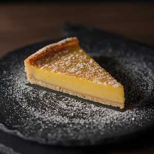 Sicilian pine nut & meyer lemon tart
