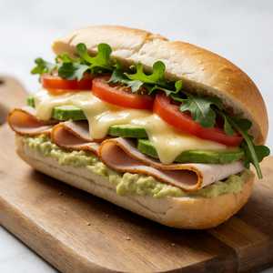 Turkey Or Ham With Avocado & Cheese