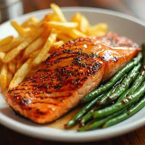 Honey Glazed Grilled Salmon