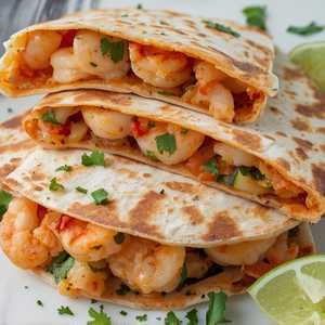 SPICY SHRIMP & SCALLOP QUESADILLA