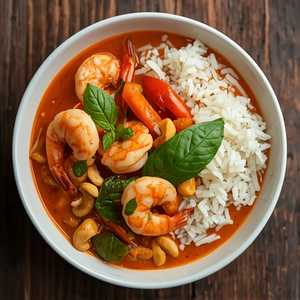 Red Thai Curry With Shrimp