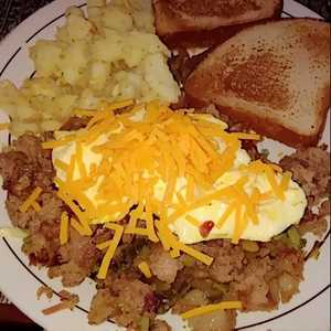 NEW! Two Meat Breakfast Scrambler