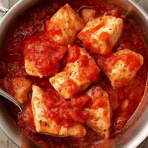 TRONCHOS DE PESCADO EN SALSA