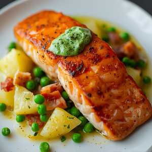 Seared salmon