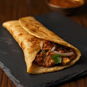 Paneer Bhurji Dosa (Cottage Cheese)