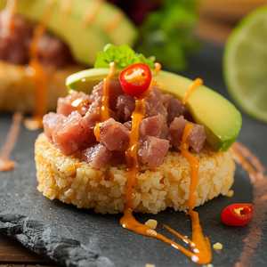 crispy rice ahi