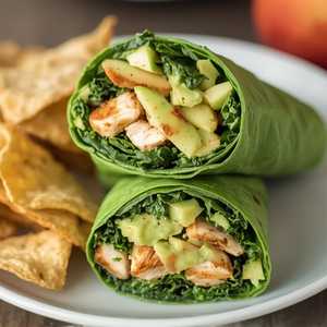 Grilled Chicken & Kale Wrap