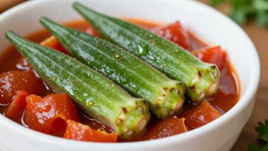 Boiled Okra & Tomatoes