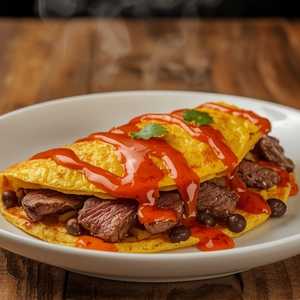 Steak Omelette*