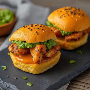 Chicken Pesto Garlic Knot Sliders