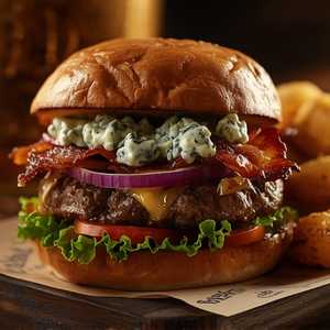 Black and Blue Burger