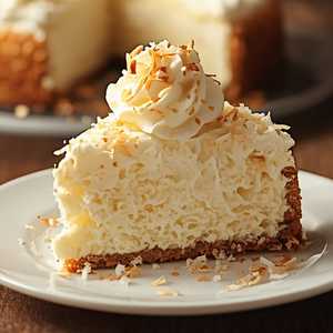 Coconut Cream Cake Slice